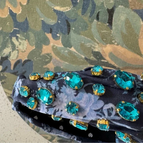 NWOT Lele Sadoughi x Loveshackfancy Blue Noir The LoveShackFancy x Lele Sadoughi Collab Just Gave This  main image 4